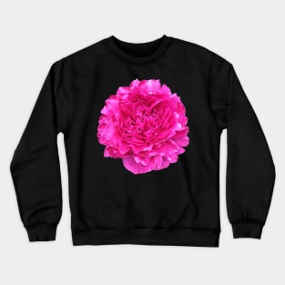 Bright Pink Peony in Full Bloom Crewneck Sweatshirt